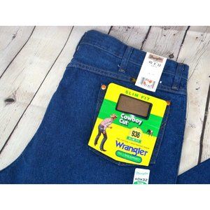 WRANGLER Cowboy Cut Slim Fit Jeans‎ SIZE 40/32 Heavyweight Denim NWT